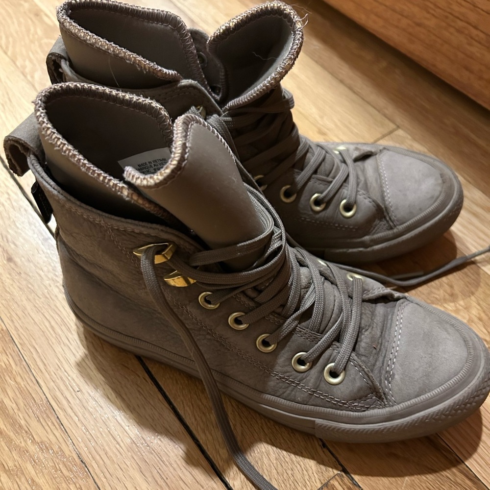 Converse Gray High-Top Waterproof Sneakers